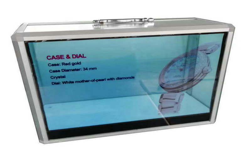 caja de pantalla lcd transparente de 15 pulgadas