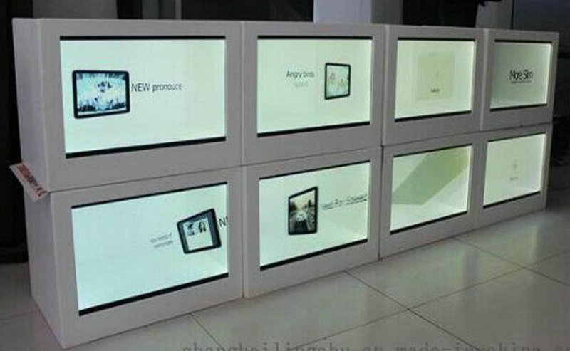 Caja de pantalla LCD transparente de 43 pulgadas