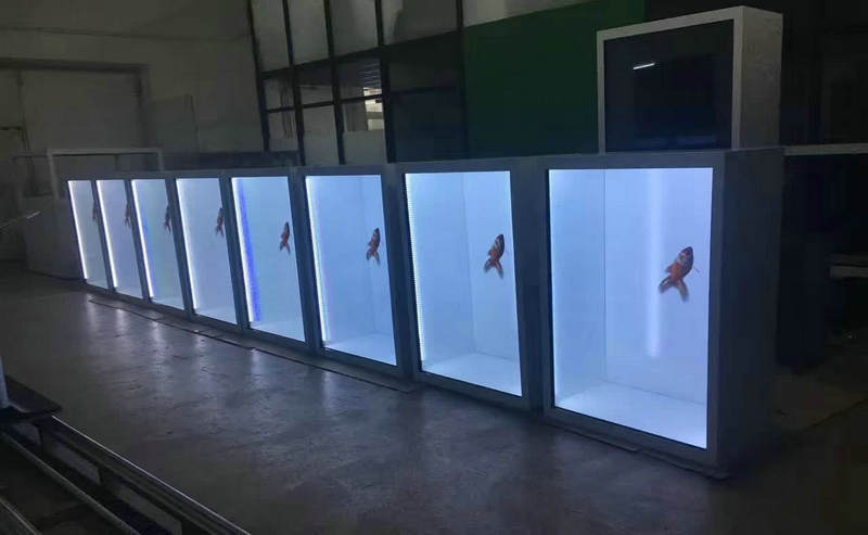 caja de pantalla lcd transparente de 55 pulgadas