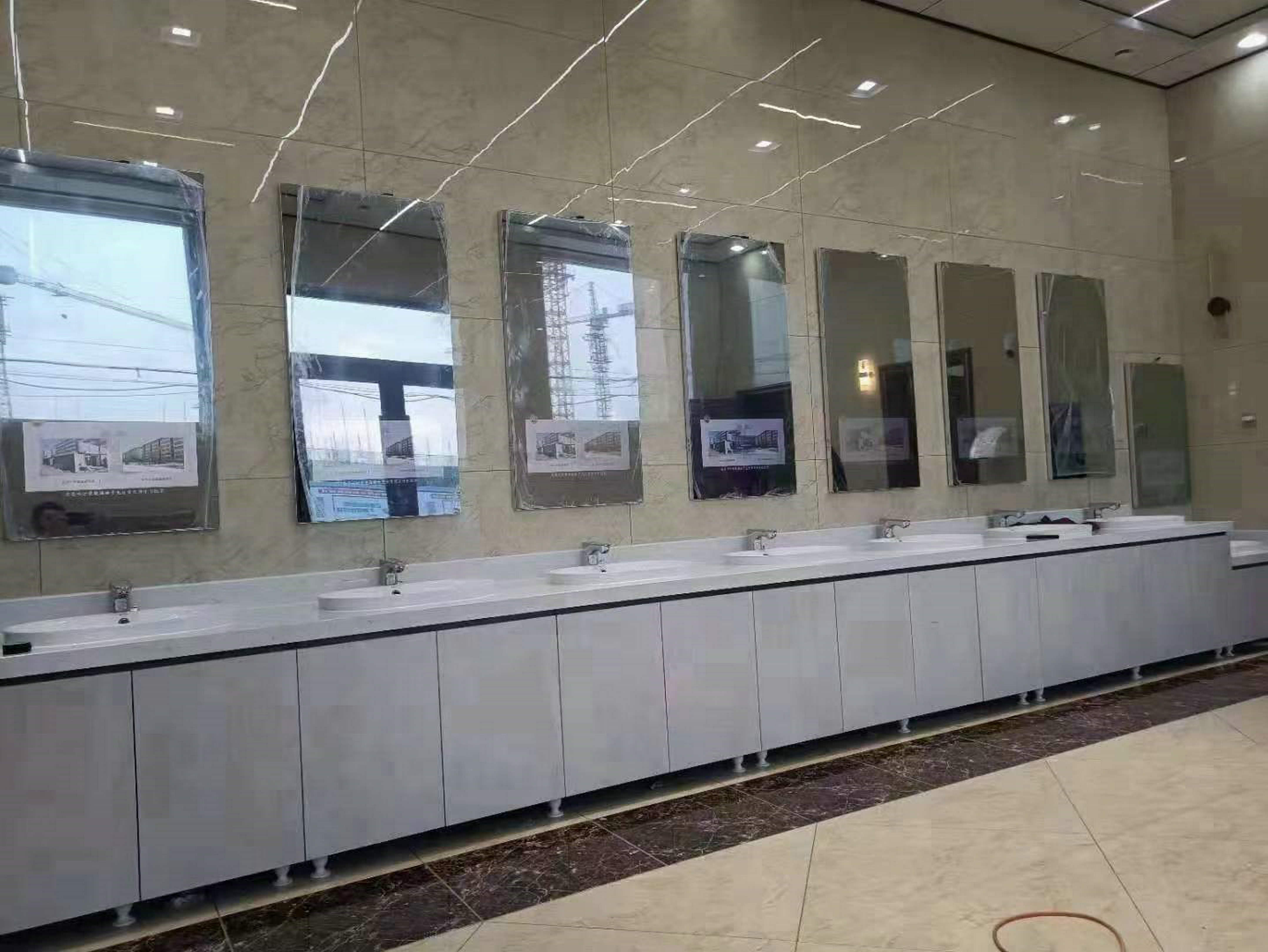 Wall mounted magic mirror lcd display
