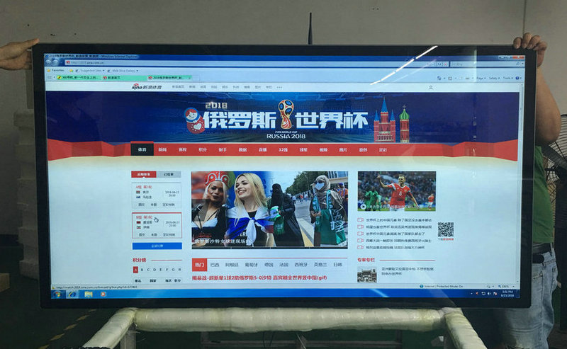 65 inches wall mounted lcd display