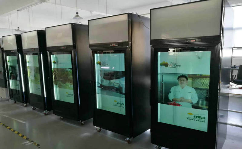 65 inches transparent lcd display box