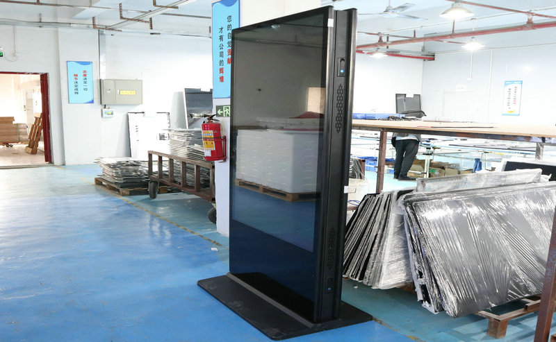 Indoor standing double side lcd display