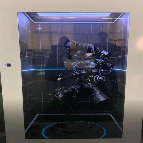 3D transparent lcd display box
